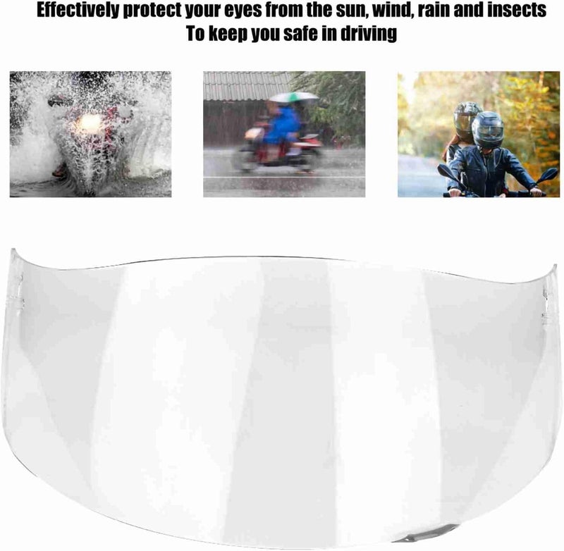 Espusta Motorcycle Helmet Face Shield Replacements, Motorcycle Helmet Visor Compatible with AGV K1 K1S K3 SV K5 K5S UV Protection (Clear) - Image 4